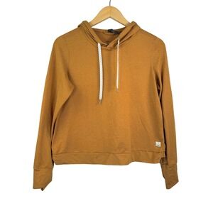 Vuori Halo Performance hoodie Gold Cropped Lightweight athleisure gold sz S